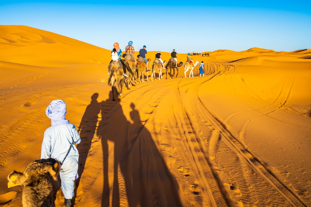 désert du Sahara ville de Merzouga, Maroc